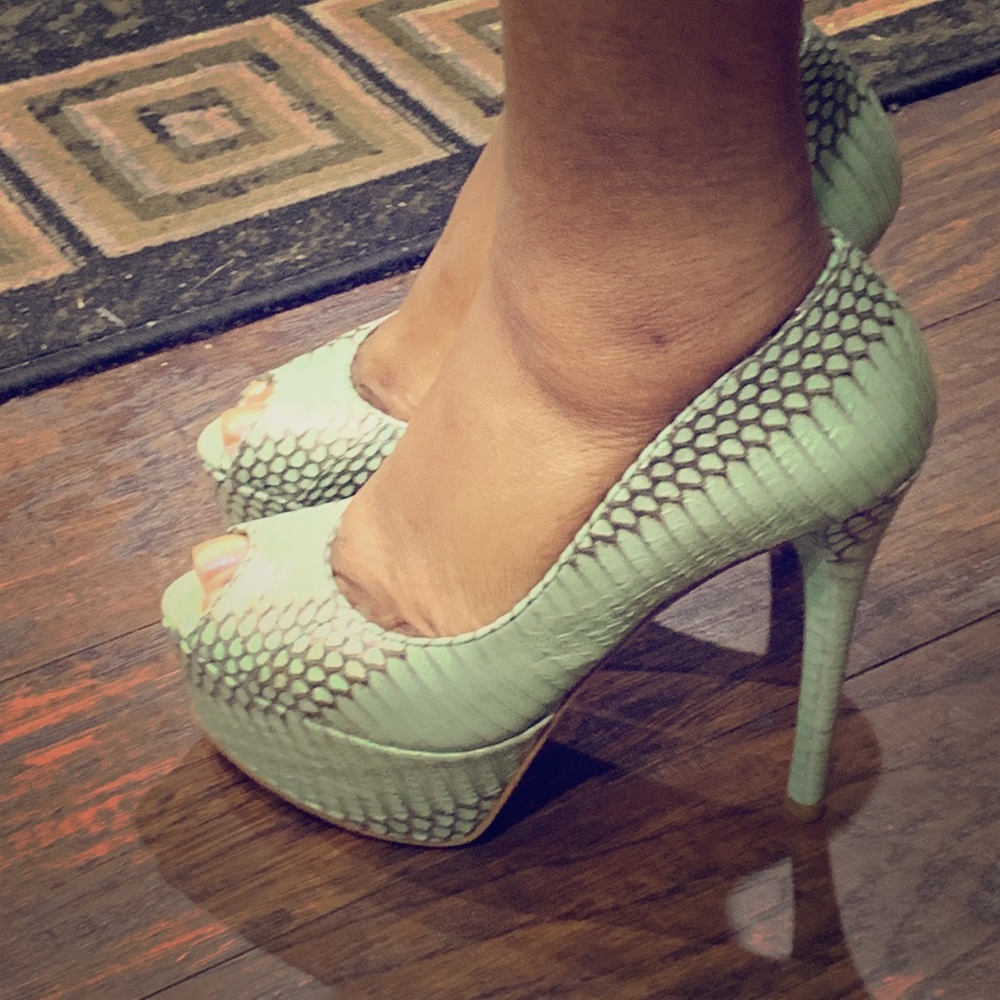 Brian Atwood Snake Shoes